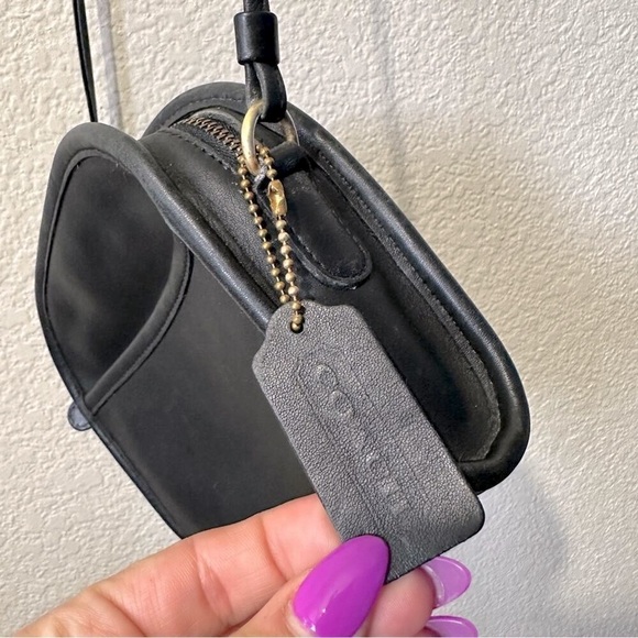 COACH Vintage Abbie Crossbody Shoulder Bag 90’s Black No. BOX-9027 RARE - Picture 8 of 13